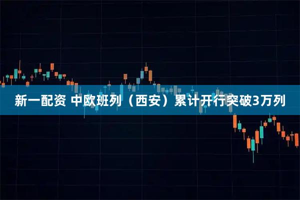 新一配资 中欧班列（西安）累计开行突破3万列