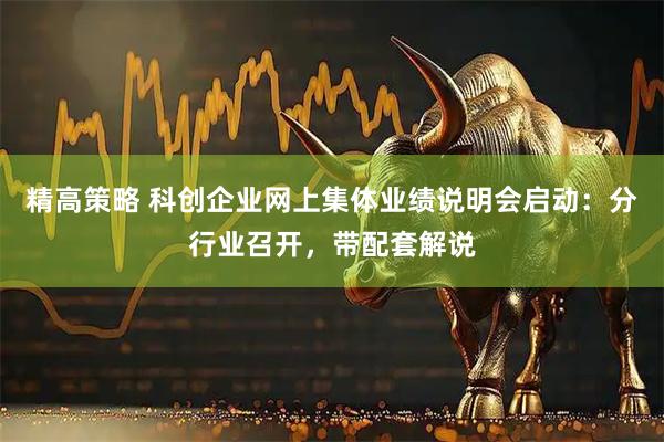 精高策略 科创企业网上集体业绩说明会启动：分行业召开，带配套解说